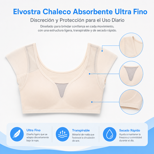 Elvostra Chaleco Absorbente Ultra Fino